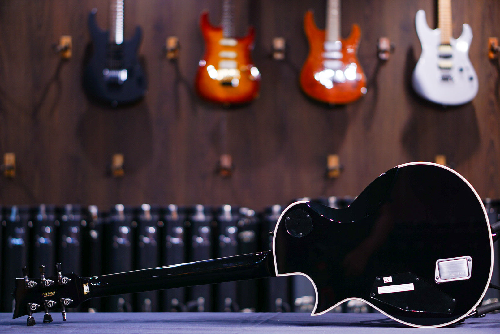 ESP ORIGINAL ECLIPSE-CTM DB Glitter storm black E3610231 - HIENDGUITAR ESP GUITAR