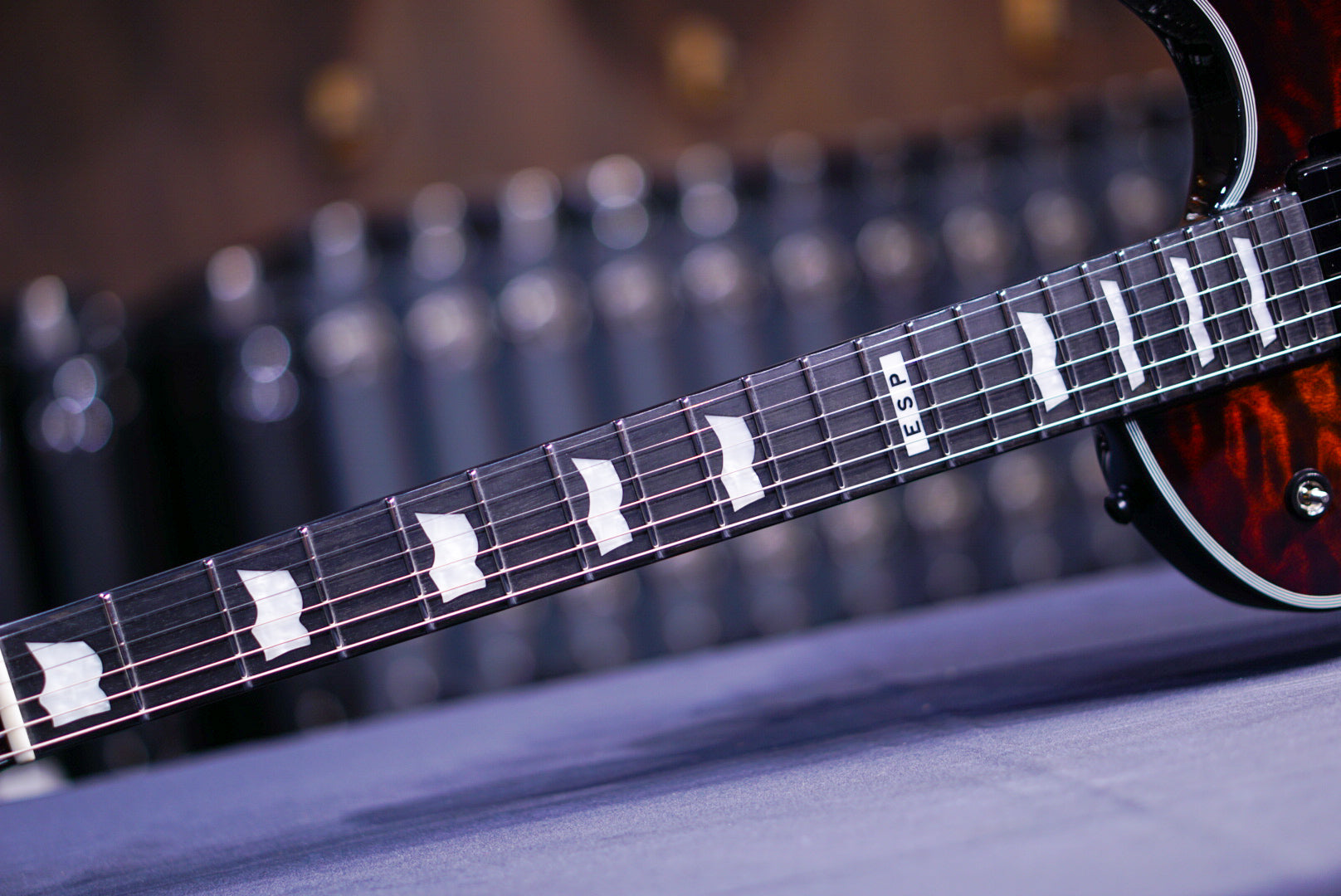 ESP E-II ECLIPSE-QM/FL/Tiger Eye Sunburst ES2530233 - HIENDGUITAR E-II GUITAR