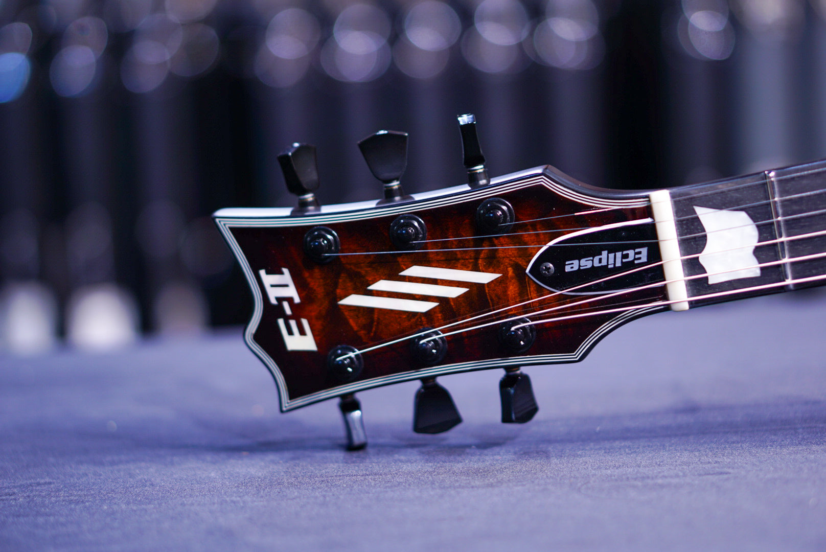 ESP E-II ECLIPSE-QM/FL/Tiger Eye Sunburst ES2530233 - HIENDGUITAR E-II GUITAR