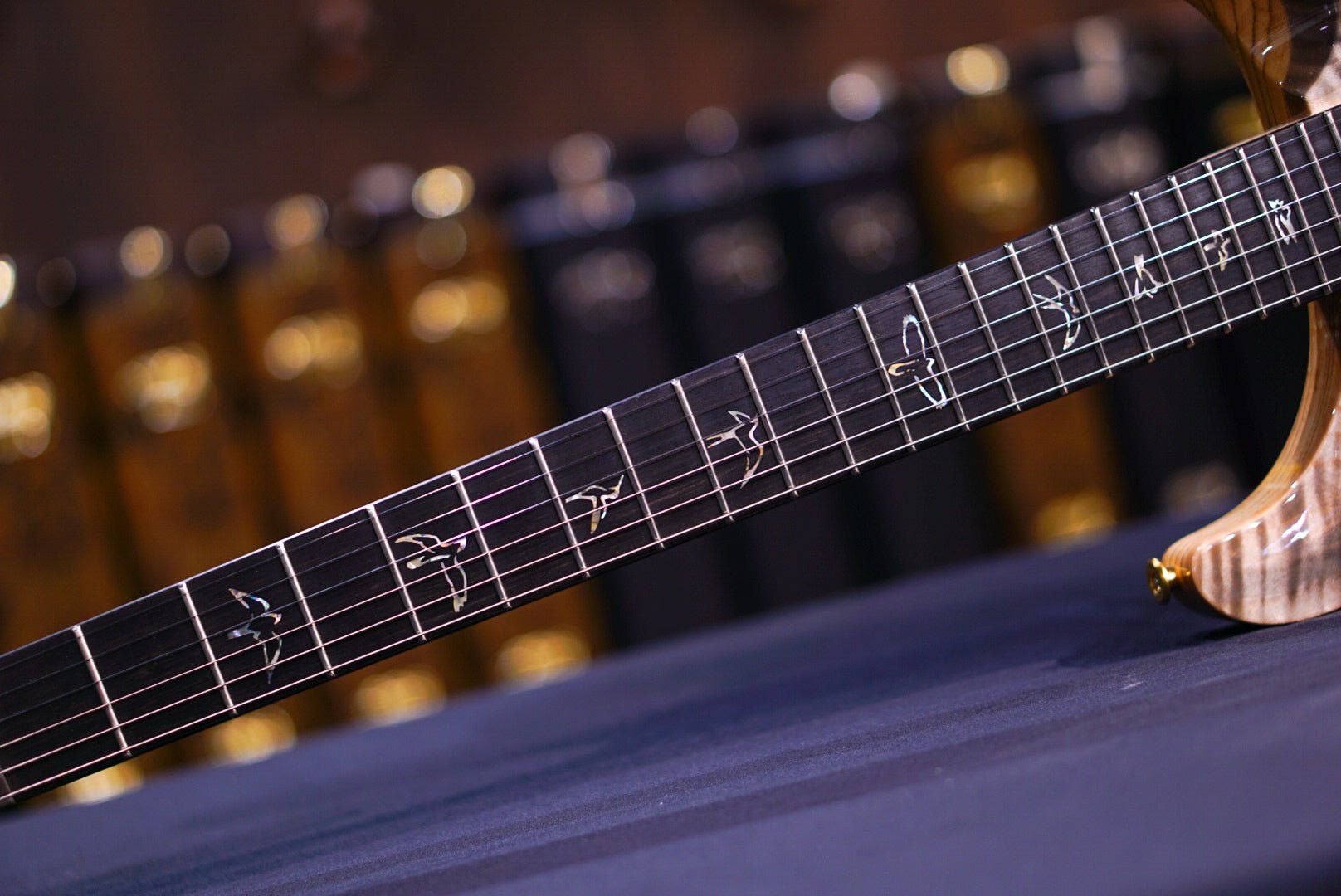 PRS Custom 24 Wood Library Gray Black Fade 0395507