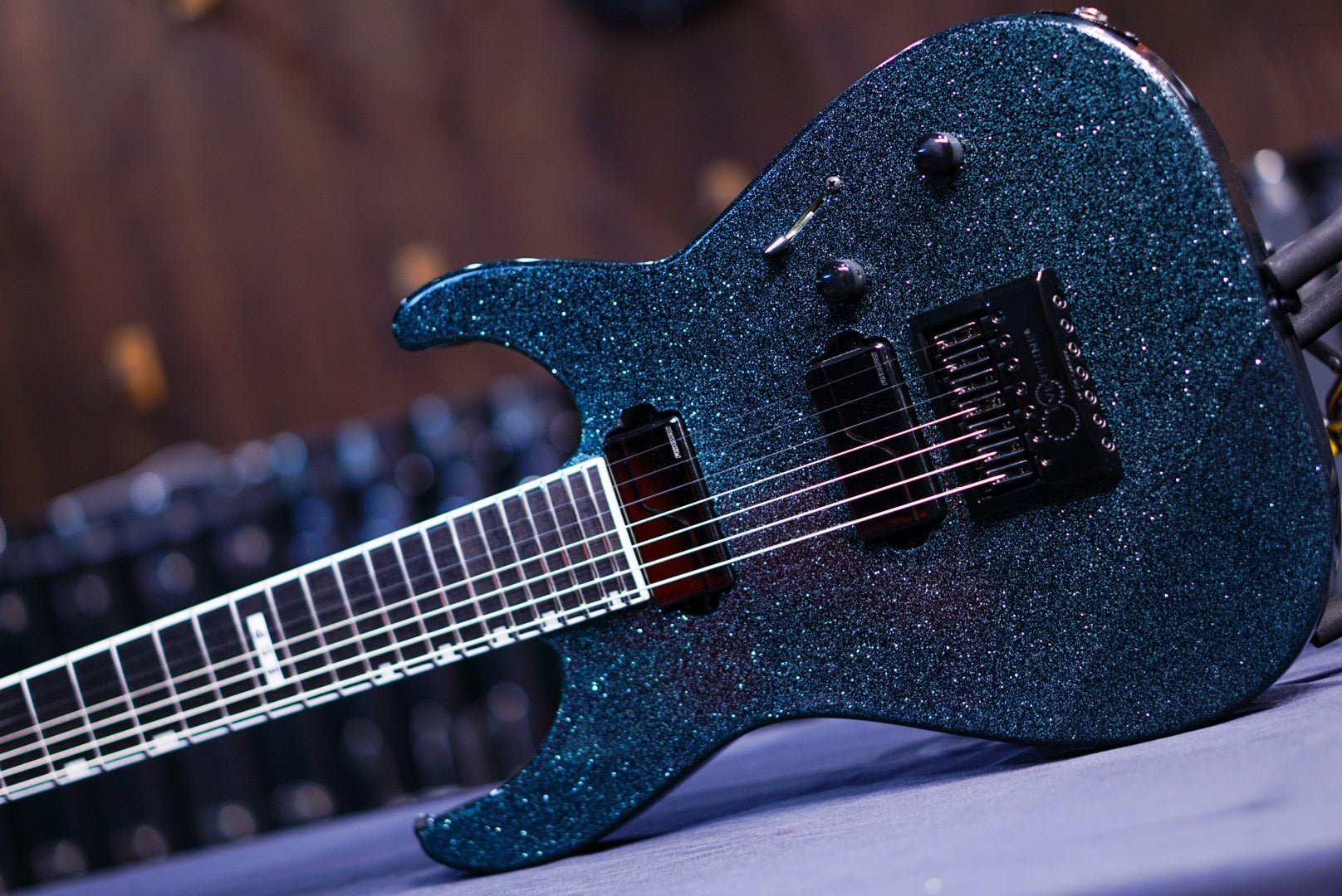 ESP E-II M-II7B Baritone evertune Granite Sparkle ES4981233 - HIENDGUITAR ESP GUITAR