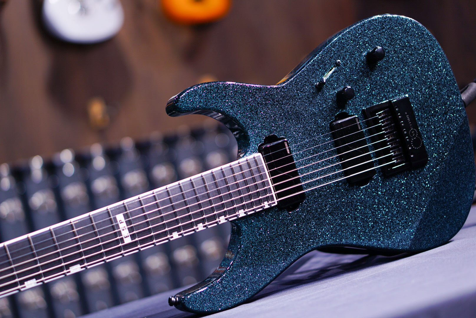 ESP E-II M-II7B Baritone evertune Granite Sparkle ES4981233 - HIENDGUITAR ESP GUITAR