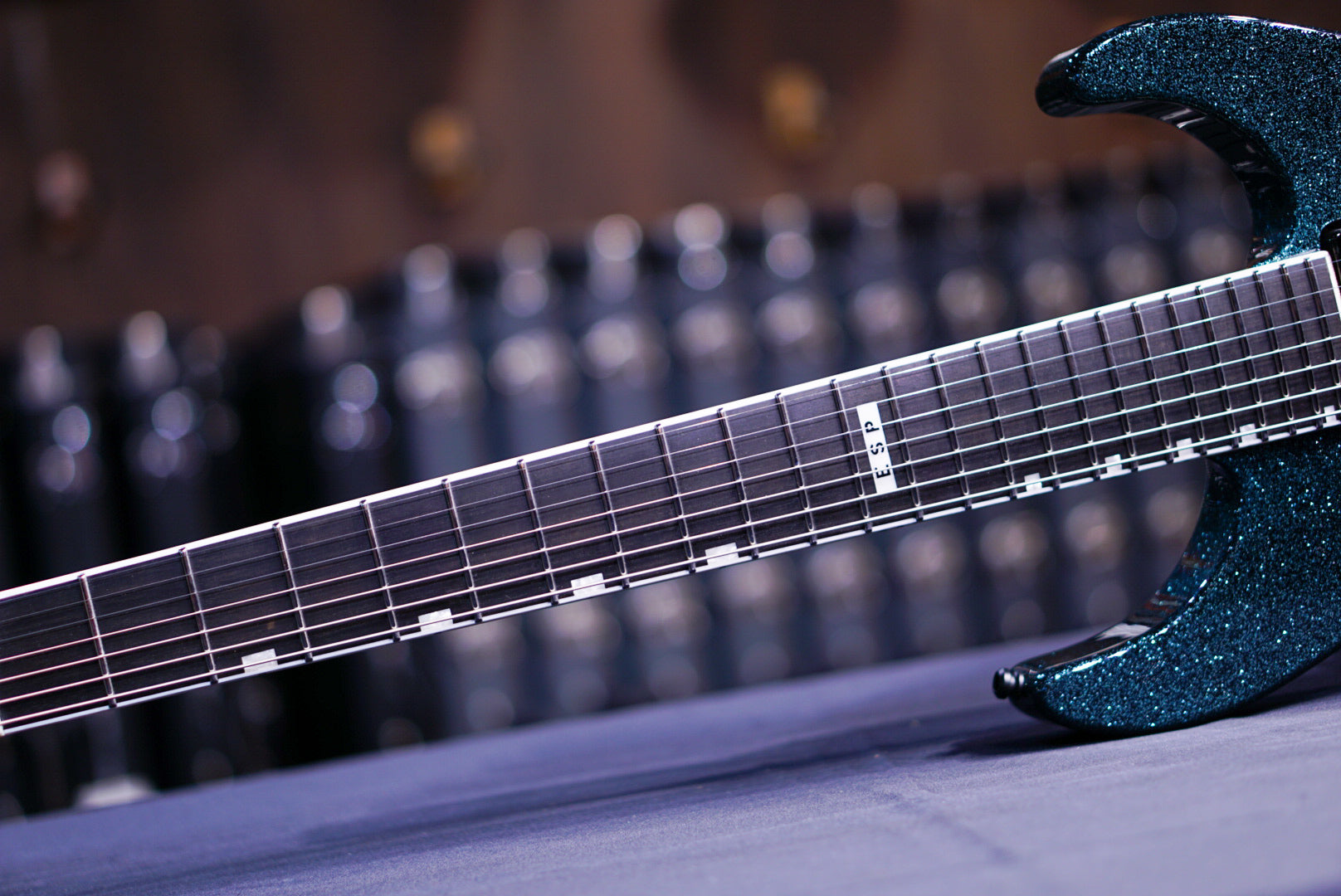 ESP E-II M-II7B Baritone evertune Granite Sparkle ES4981233 - HIENDGUITAR ESP GUITAR