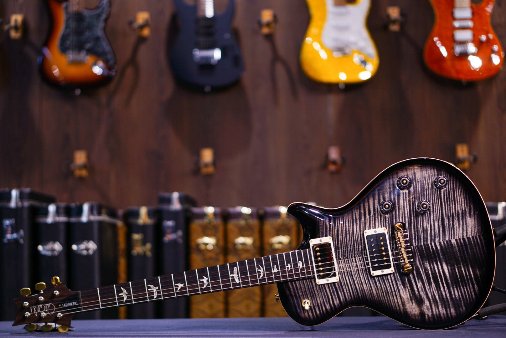 PRS Tremonti Charcoal Contour Burst 10 top fix bridge 0390658