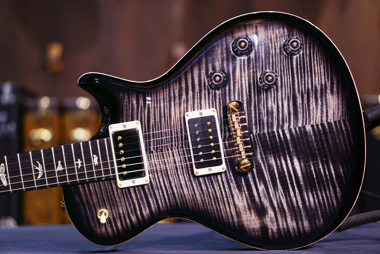 PRS Tremonti Charcoal Contour Burst 10 top fix bridge 0390658