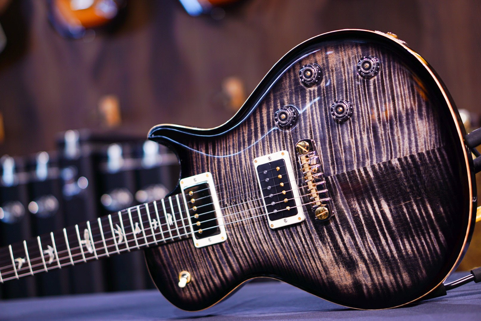 PRS Tremonti Charcoal Contour Burst 10 top fix bridge 0390658