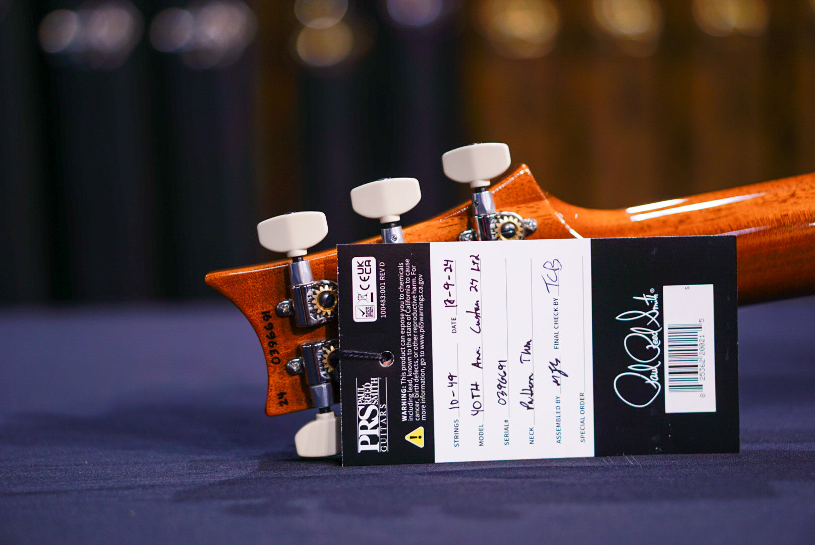 PRS 40th Anniversary Custom 24 Limited Edition Tiger eye 0396691