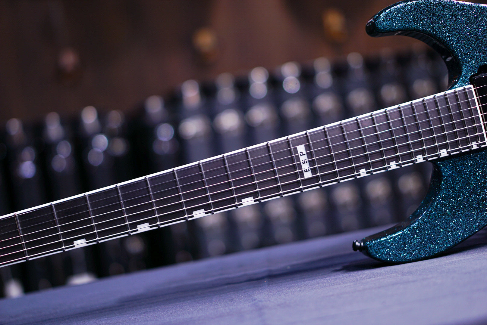 ESP E-II M-II7B Baritone evertune Granite Sparkle ES6110233 - HIENDGUITAR ESP GUITAR