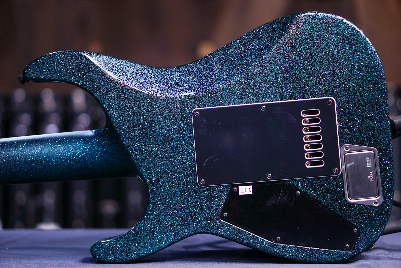 ESP E-II M-II7B Baritone evertune Granite Sparkle ES6110233 - HIENDGUITAR ESP GUITAR