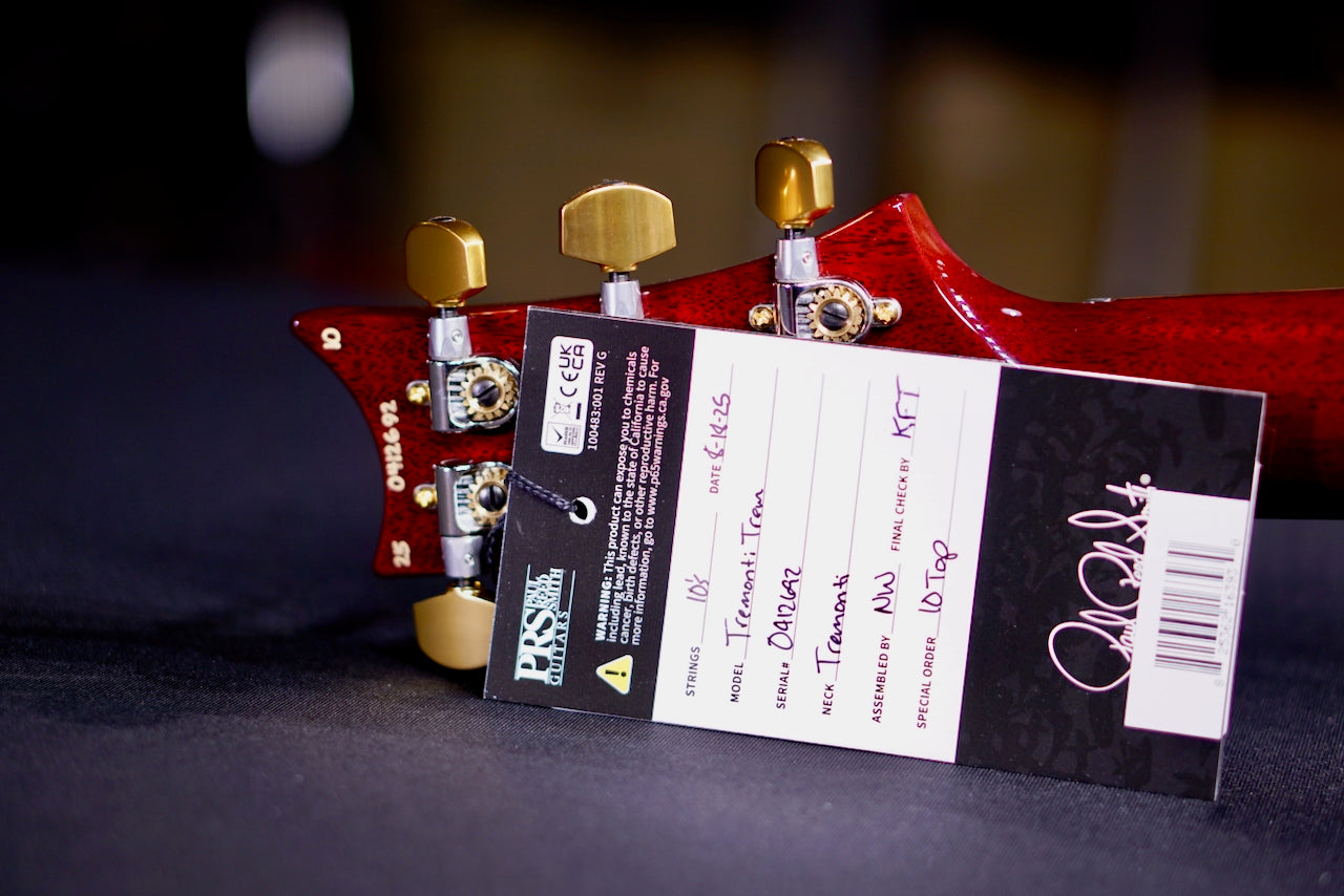PRS Tremonti Charcoal Purple Burst (Natural Binding) 10 top 0412692