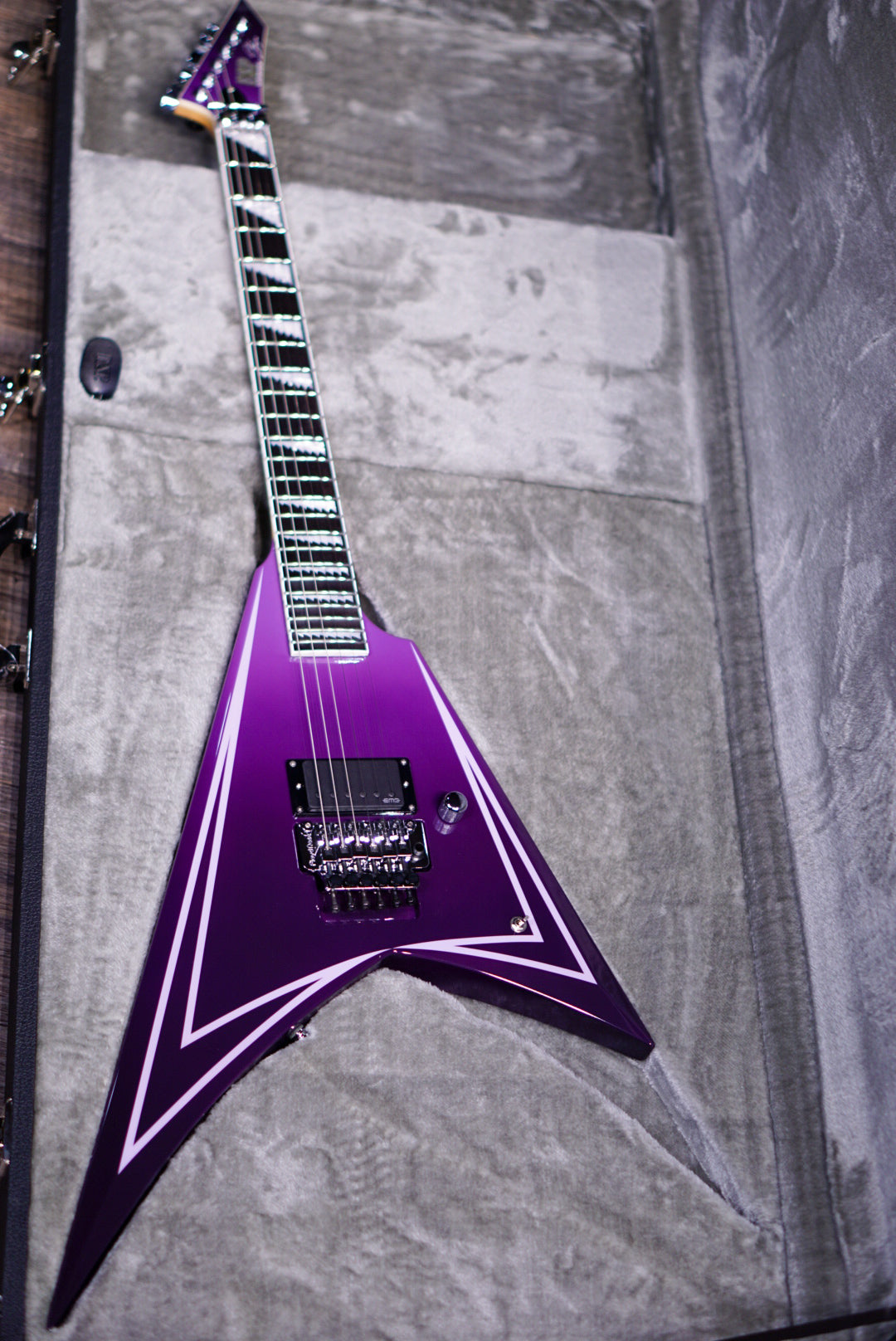 ESP ALEXI HEXED PURPLE FADE W/ PINSTRIPES E3851222 - HIENDGUITAR ESP GUITAR
