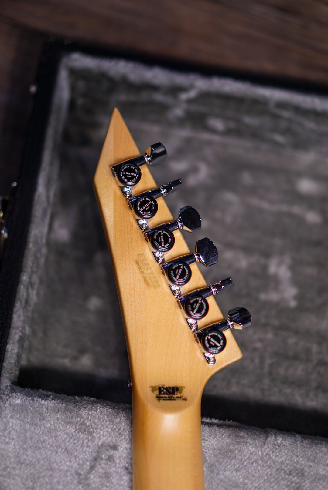 ESP ALEXI HEXED PURPLE FADE W/ PINSTRIPES E3851222 - HIENDGUITAR ESP GUITAR