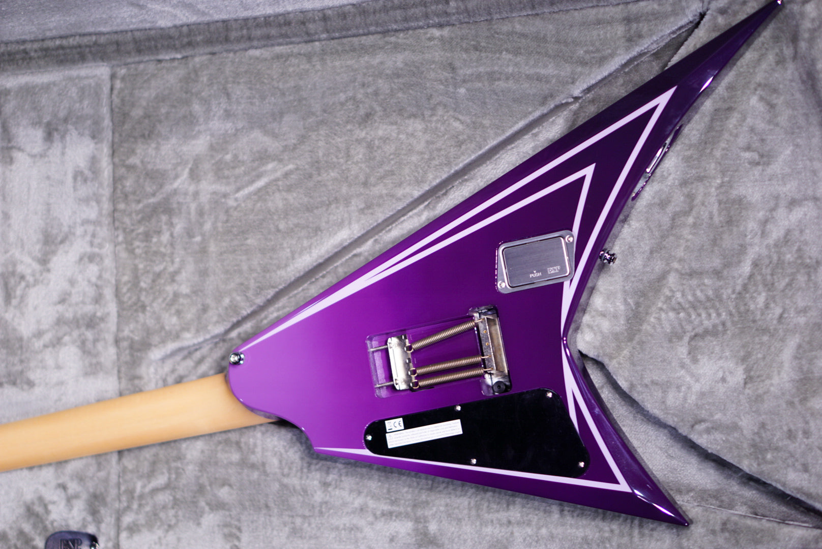 ESP ALEXI HEXED PURPLE FADE W/ PINSTRIPES E3851222 - HIENDGUITAR ESP GUITAR