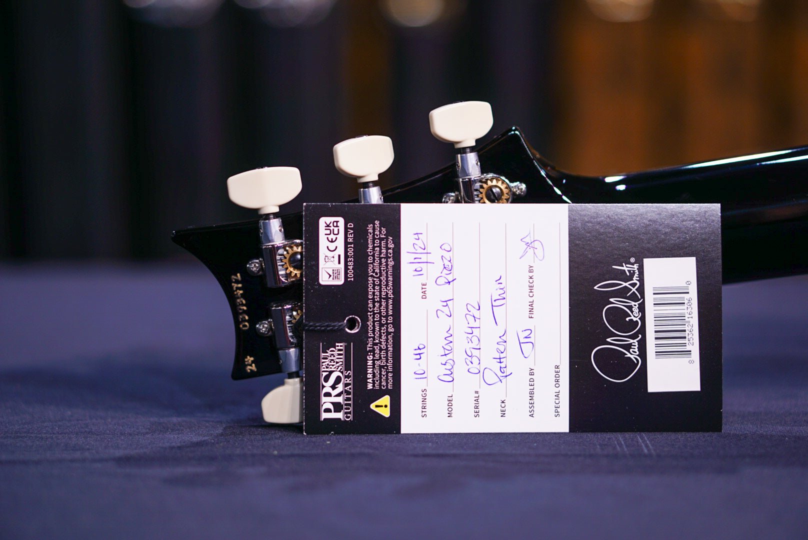 PRS Custom 24 Piezo Charcoal 0393472