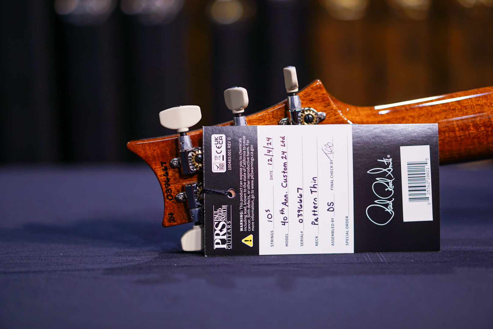 PRS 40th Anniversary Custom 24 Limited Edition Tiger eye 0396667