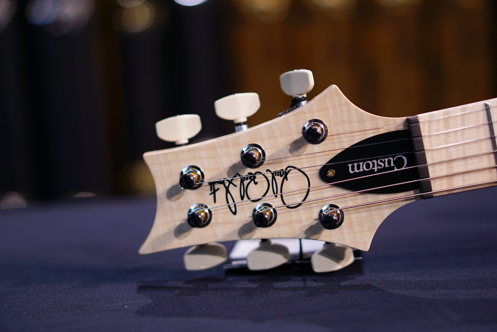 PRS Custom 24 Wood Library Blue Fade 0396076