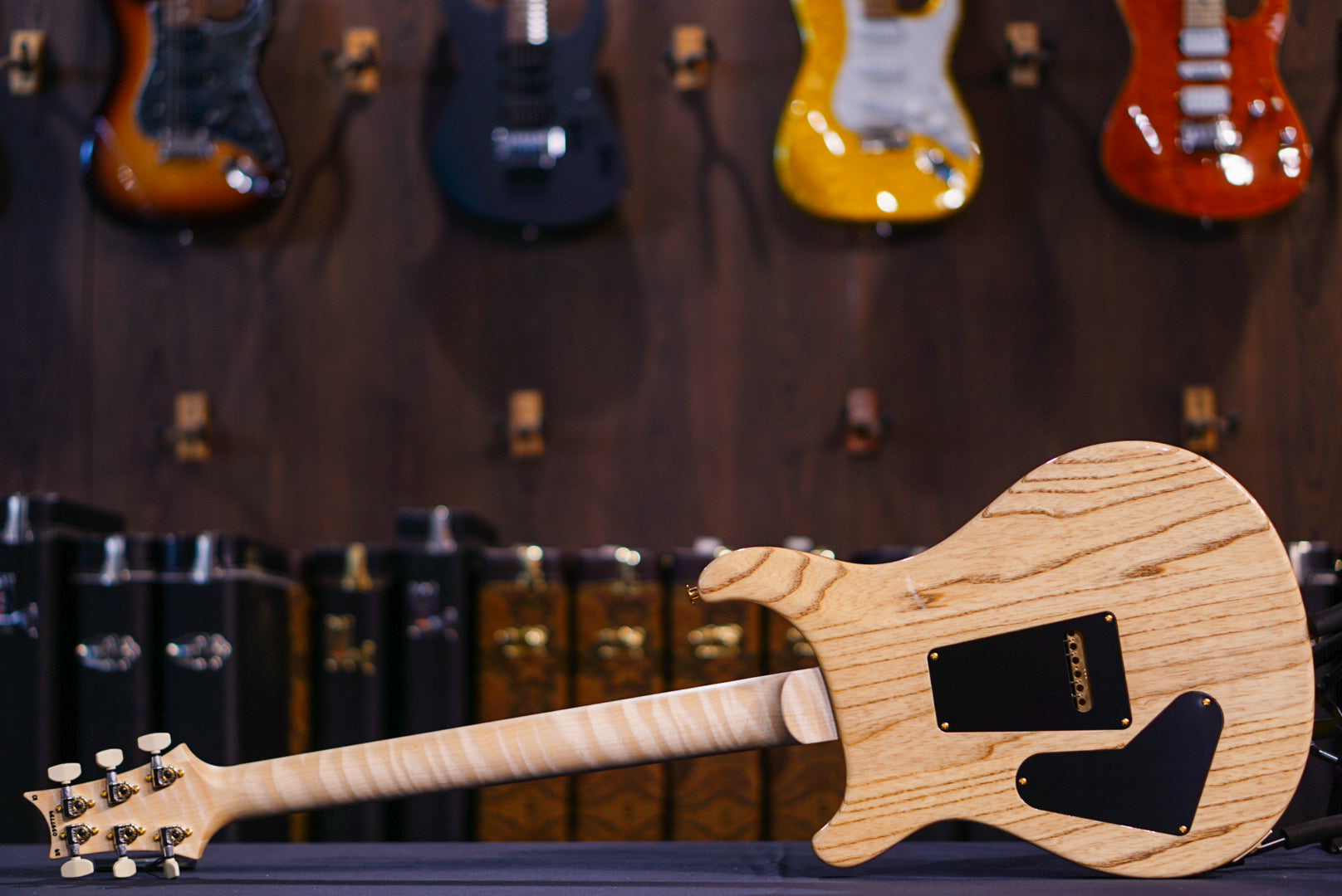 PRS Wood Library Custom 24 Fire Red / Gray Black Fade 0397734