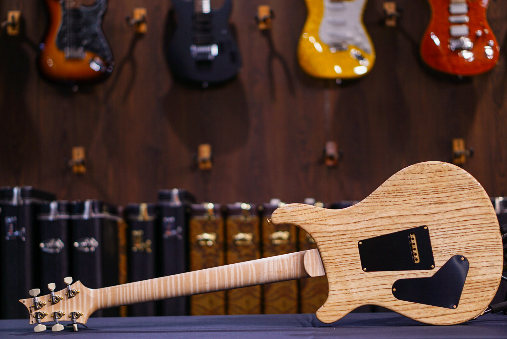 PRS Wood Library Custom 24 Fire Red / Gray Black Fade 0395508