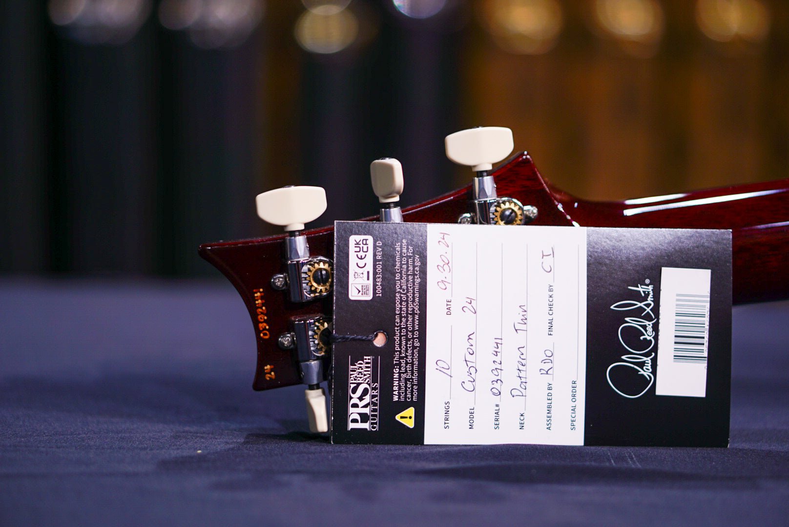 PRS Custom 24 Dark Cherry Sunburst 0392441