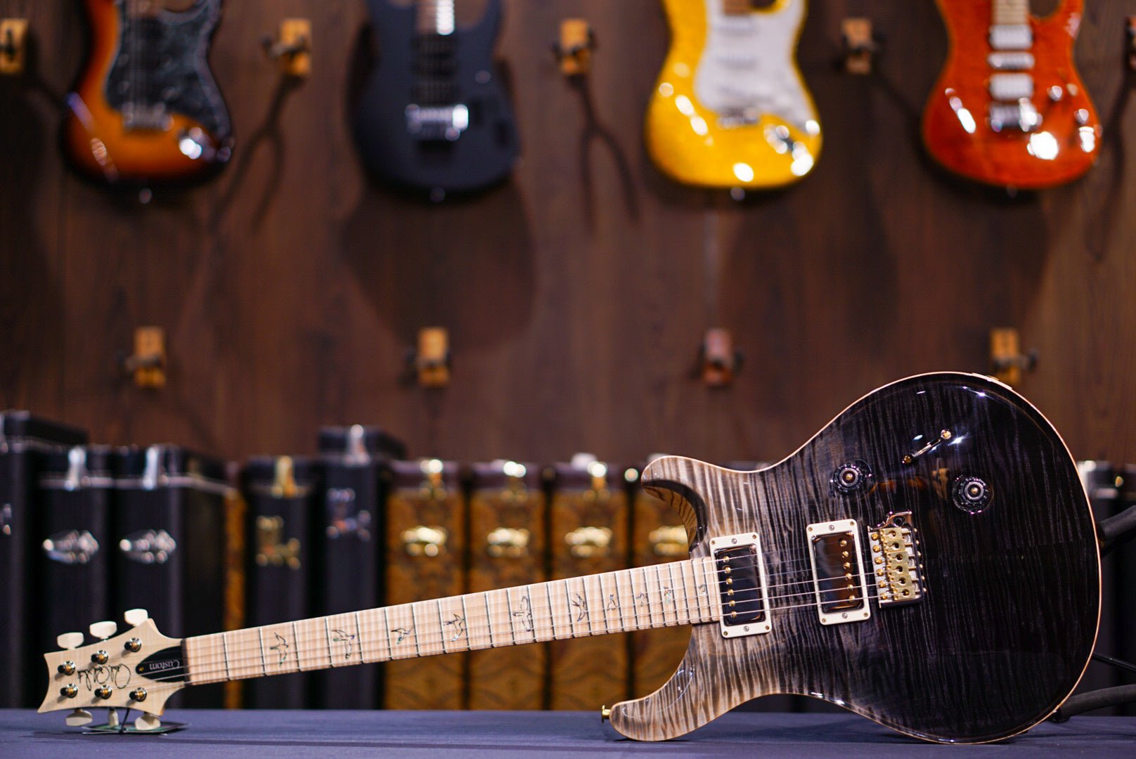 PRS Wood Library Custom 24 Gray Black Fade 0396075