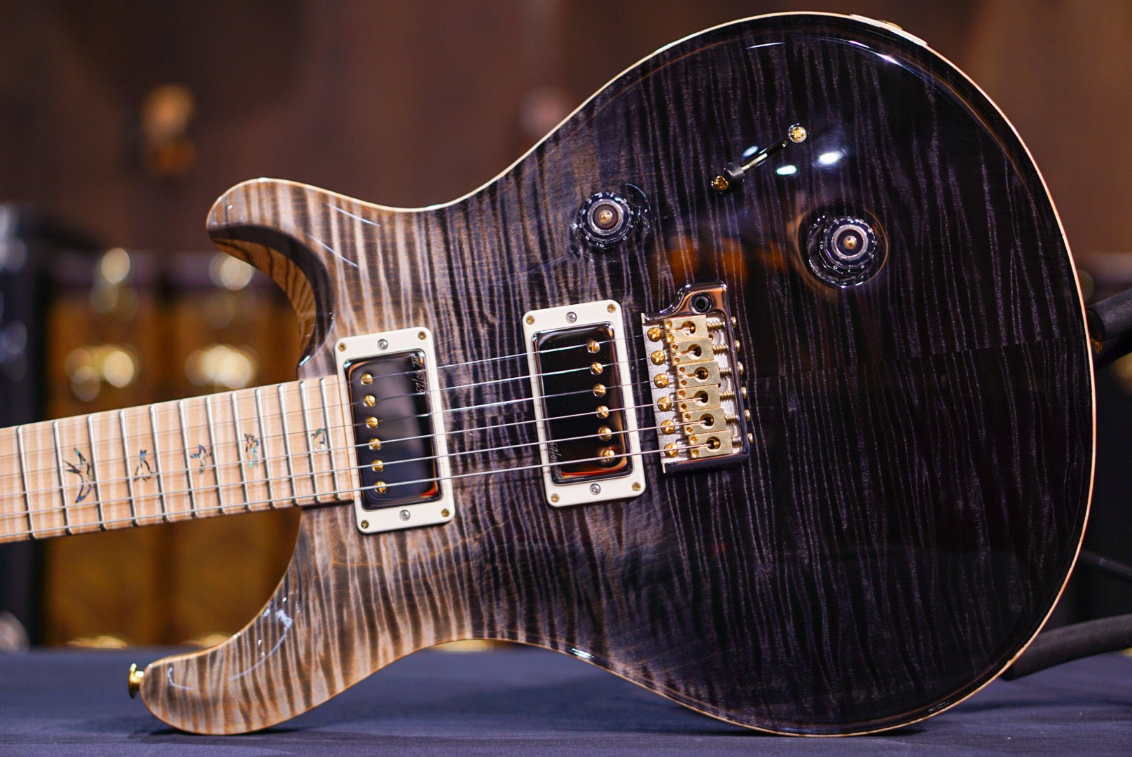 PRS Wood Library Custom 24 Gray Black Fade 0396075