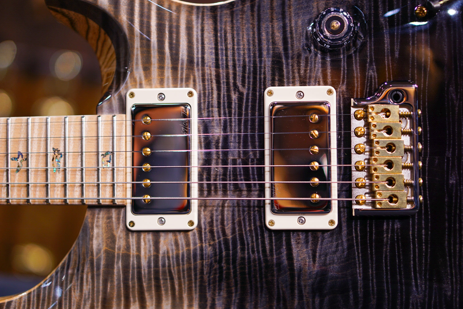 PRS Wood Library Custom 24 Gray Black Fade 0396075