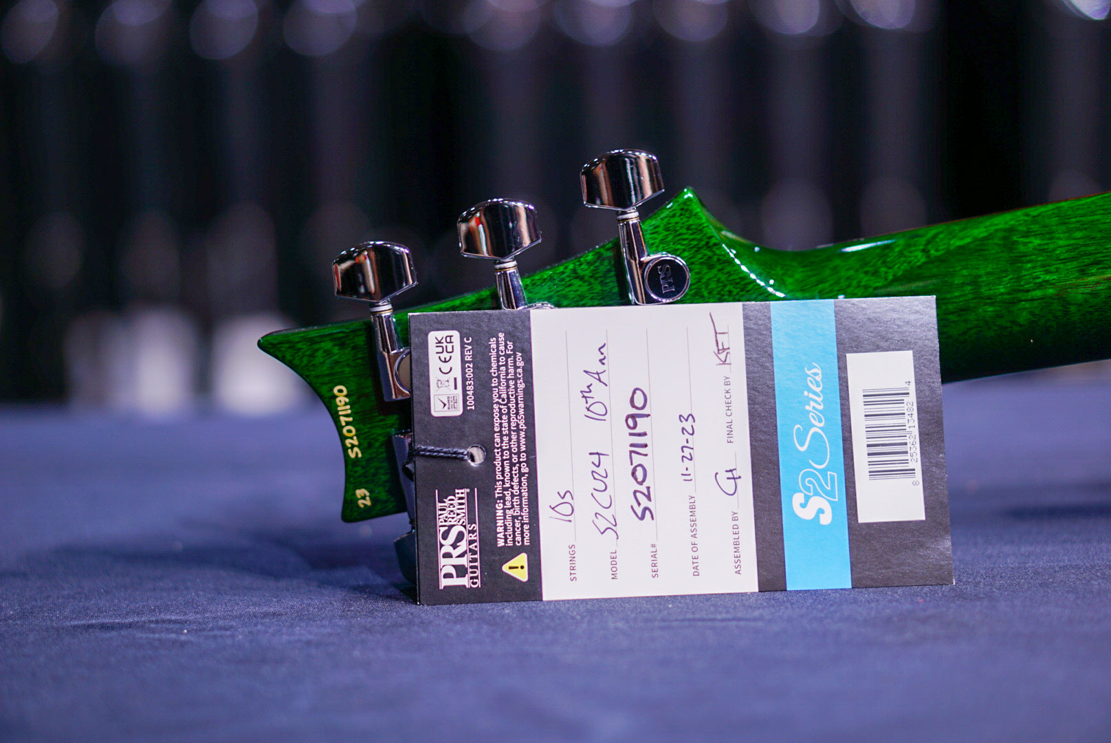 PRS 10TH ANNIVERSARY S2 CUSTOM 24 LIMITED EDITION Eriza verde S2071190 - HIENDGUITAR PRS GUITAR