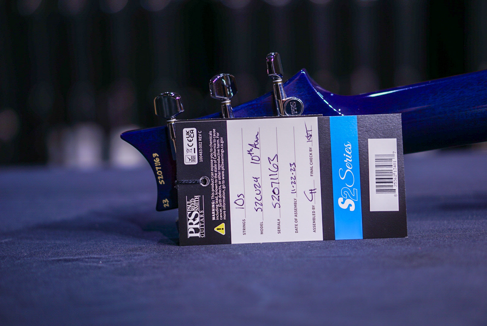 PRS 10TH ANNIVERSARY S2 CUSTOM 24 LIMITED EDITION Lake Blue S2071163 - HIENDGUITAR PRS GUITAR