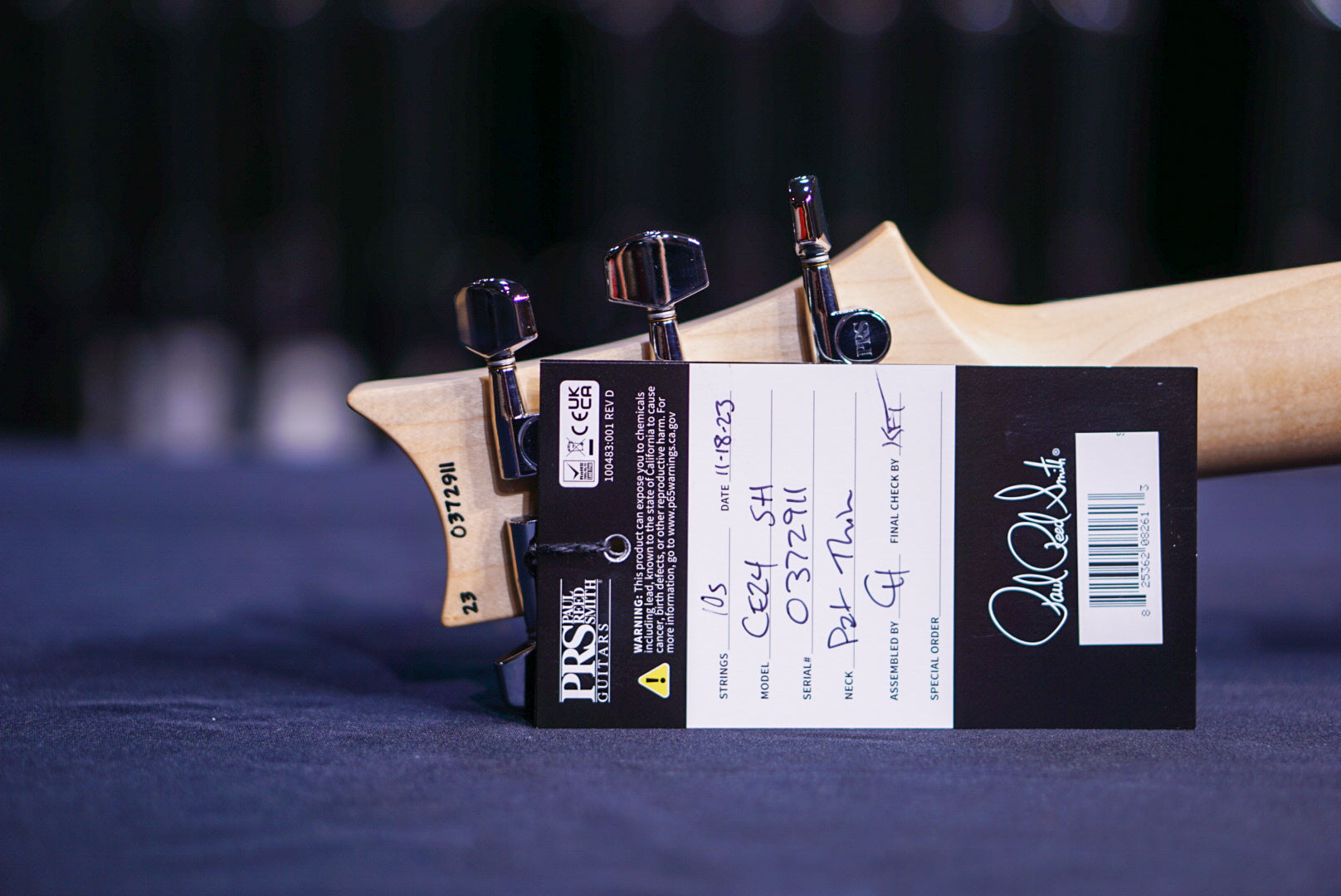 PRS CE24 Semi hollow faded gray black 0372911 - HIENDGUITAR PRS GUITAR