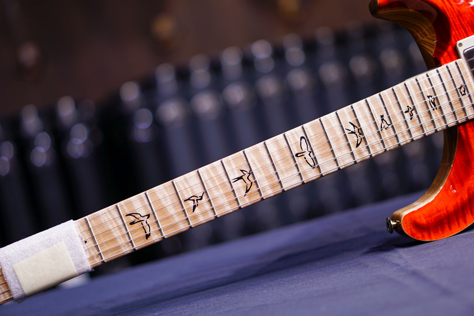 PRS Custom 24 wood library Fire Red / Gray Black Fade 0372545 - HIENDGUITAR PRS GUITAR