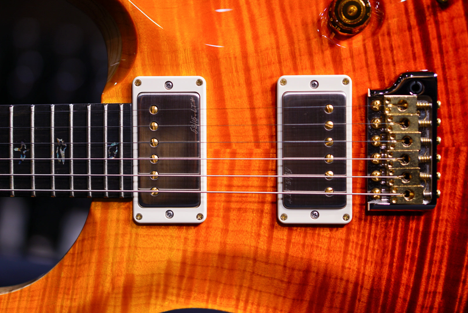 PRS Custom 24 wood library orange fade 0368926 - HIENDGUITAR PRS GUITAR