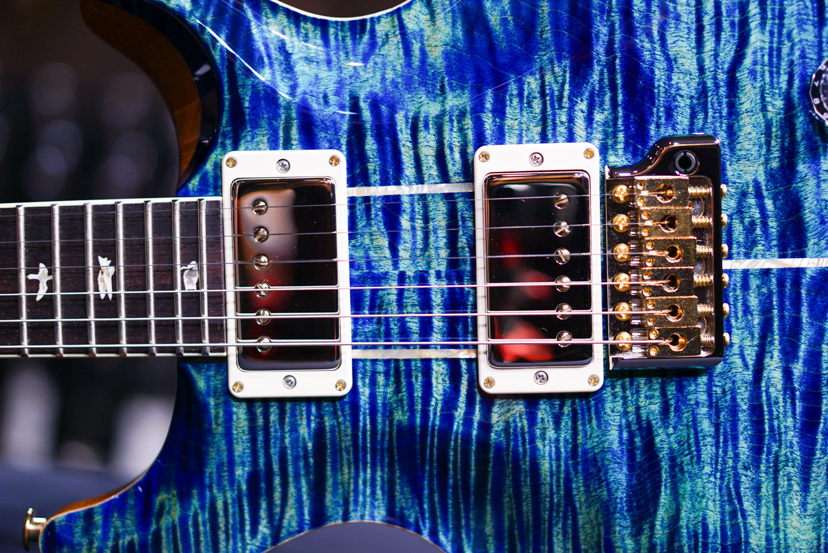 PRS Santana retro river blue 10top 0369091 - HIENDGUITAR PRS GUITAR