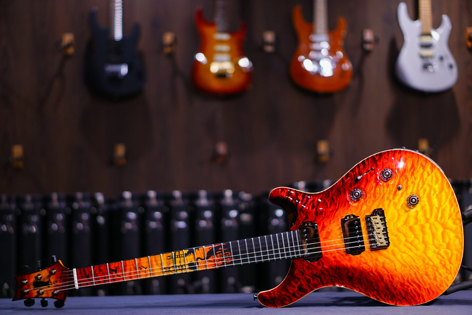 PRS Private stock Custom 24 dragon's breathe Chesapeake Bay - HIENDGUITAR PRS GUITAR