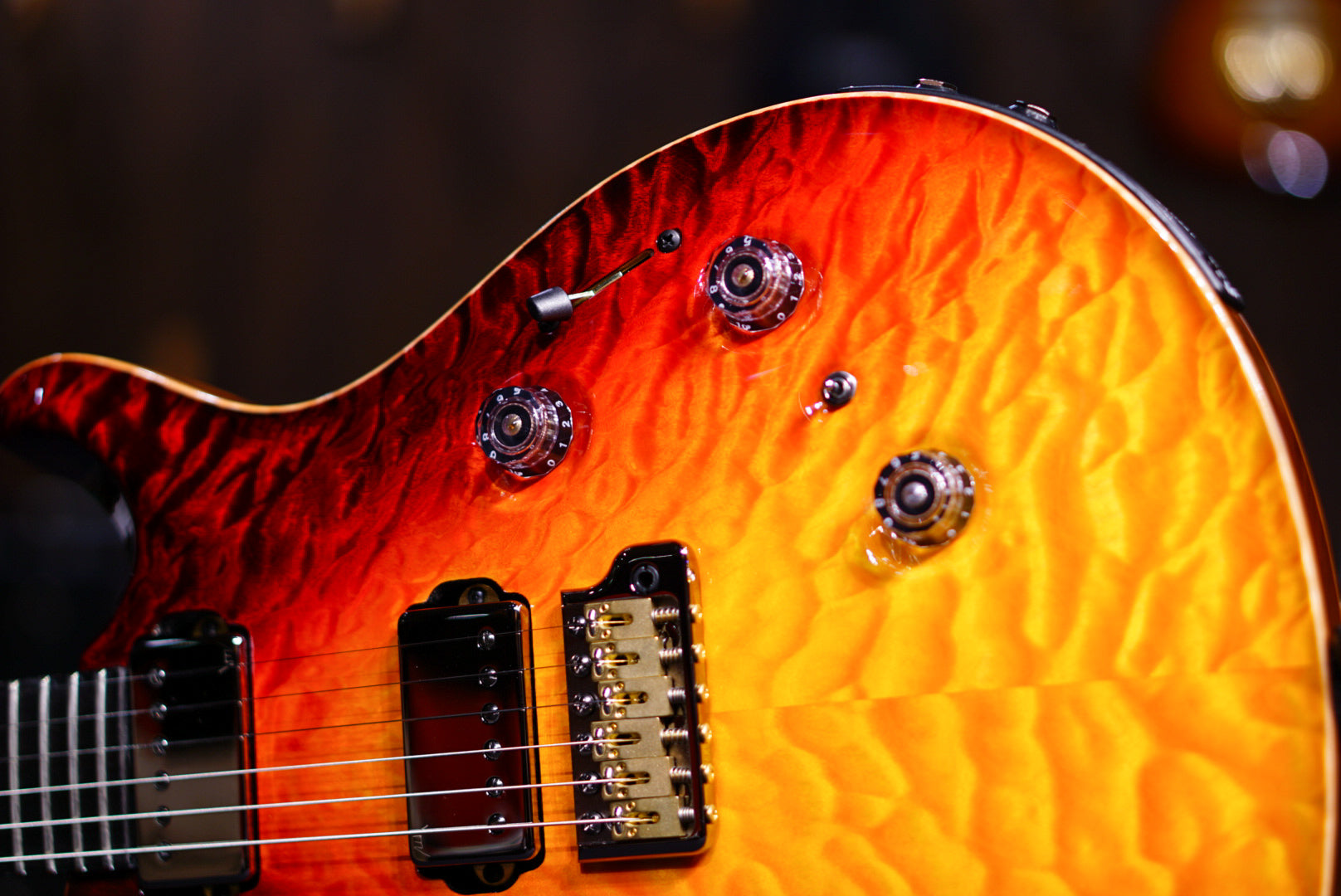 PRS Private stock Custom 24 dragon's breathe Chesapeake Bay - HIENDGUITAR PRS GUITAR