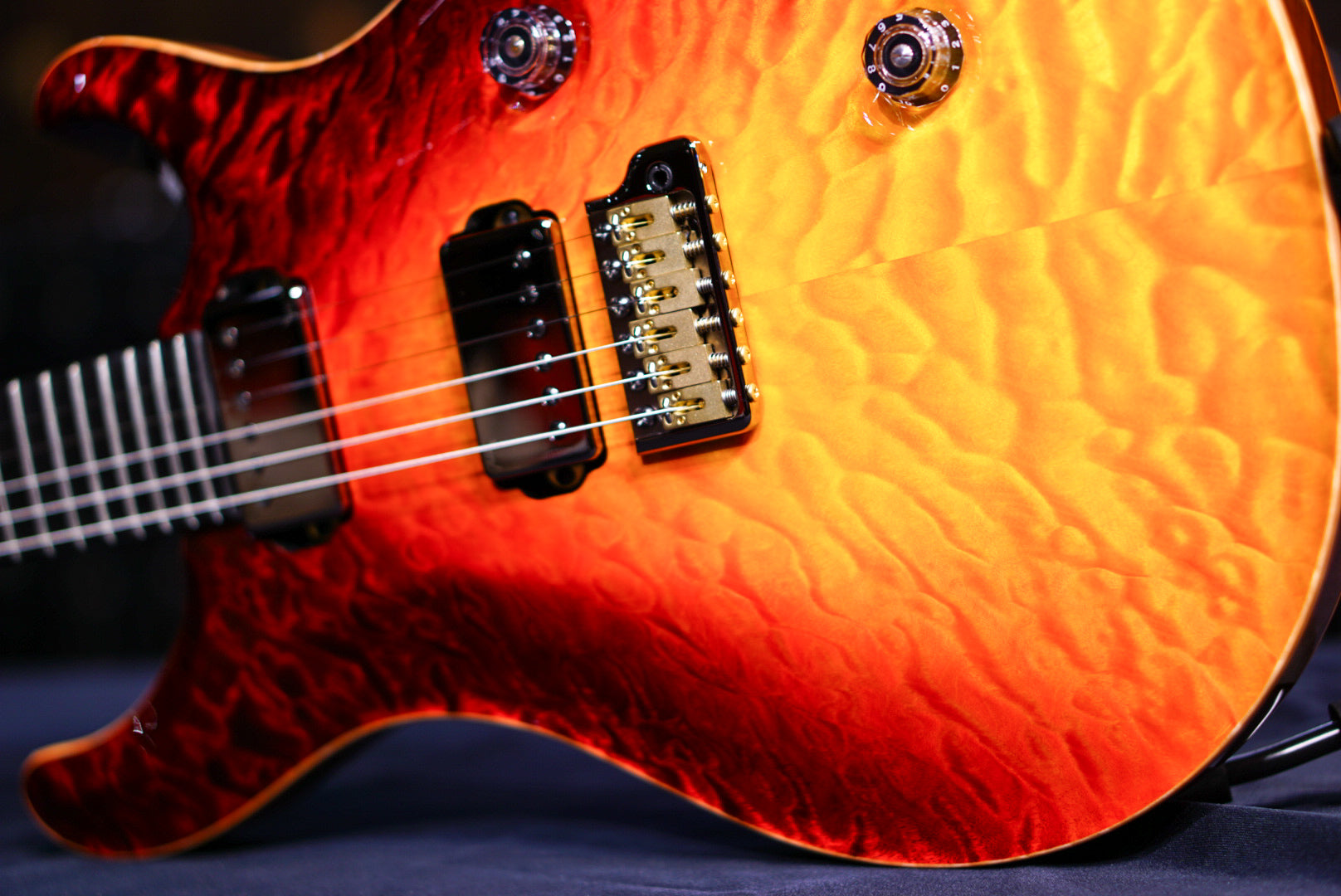 PRS Private stock Custom 24 dragon's breathe Chesapeake Bay - HIENDGUITAR PRS GUITAR