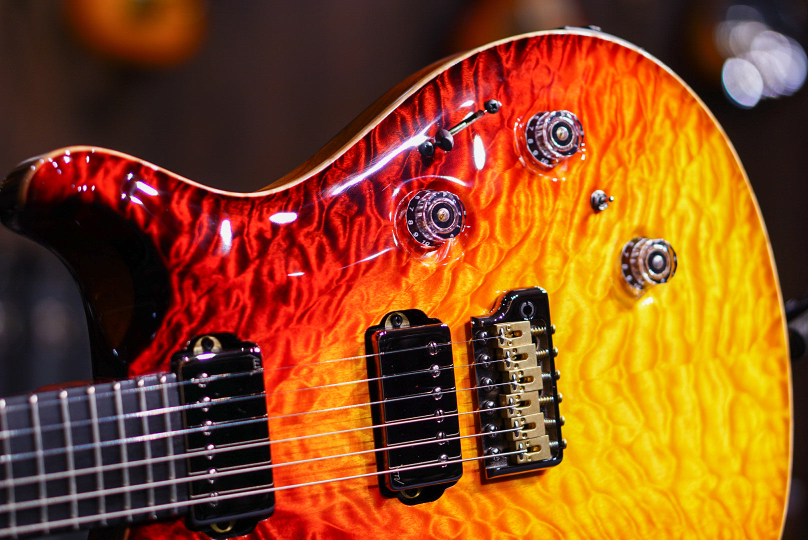 PRS Private stock Custom 24 dragon's breathe Chesapeake Bay - HIENDGUITAR PRS GUITAR