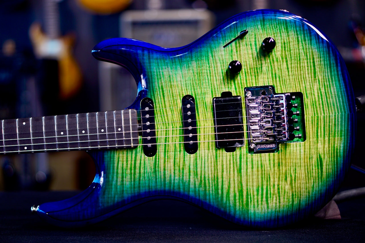 Ernie Ball Music Man Luke 4 HSS Green Tide D01218