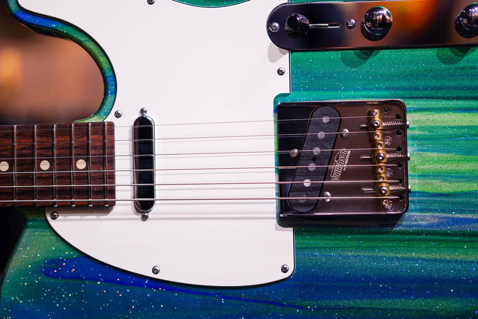 Suhr Classic T Custom Aqua sparkle drip 83007