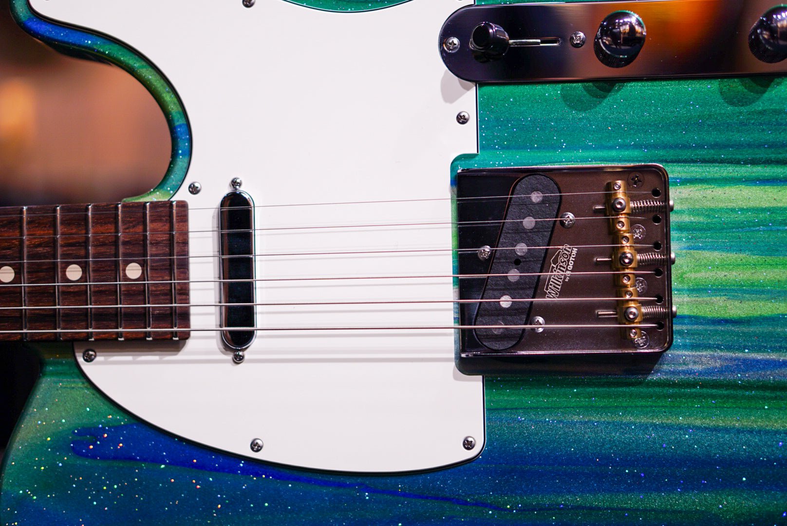 Suhr Classic T Custom Aqua sparkle drip 83007