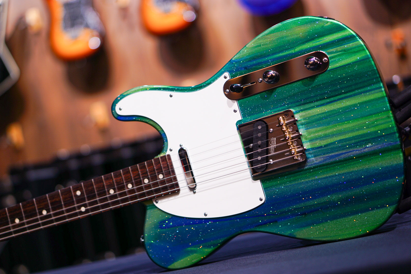 Suhr Classic T Custom Aqua sparkle drip 83007