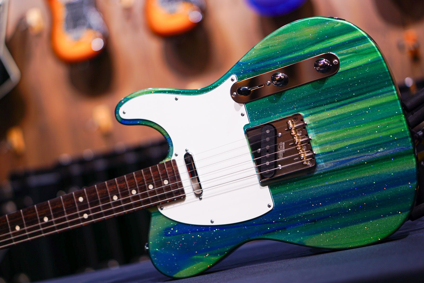 Suhr Classic T Custom Aqua sparkle drip 83007