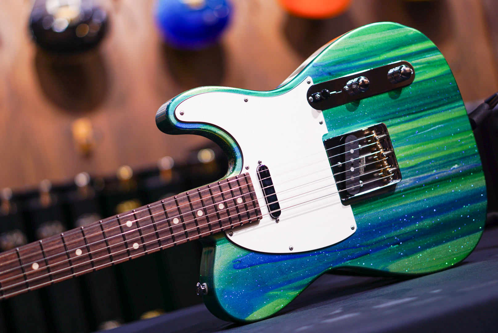 Suhr Classic T Custom Aqua sparkle drip 83007