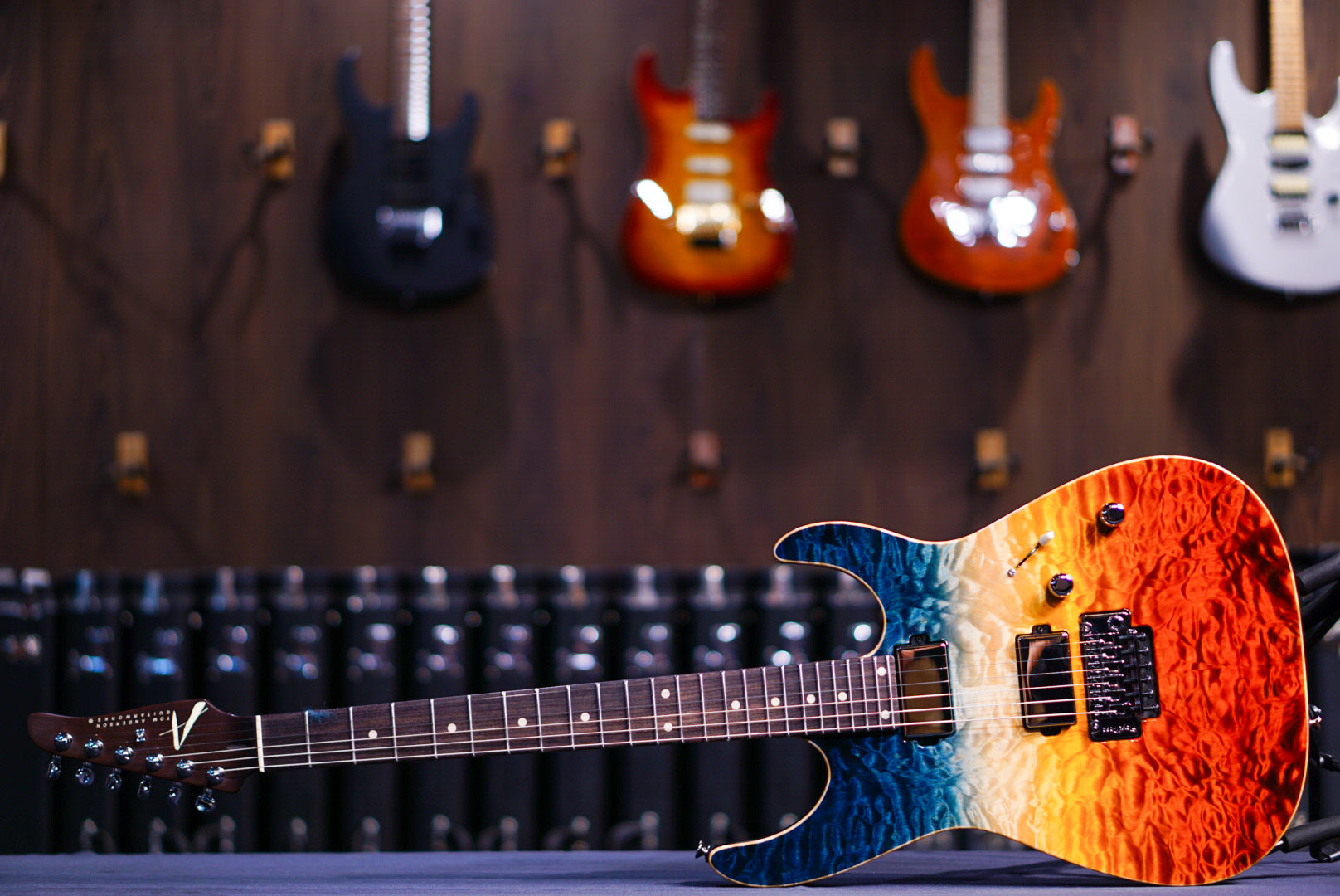 Anderson Angel Fire Sunset Double Wipeout * 10-26-23A * - HIENDGUITAR Anderson GUITAR