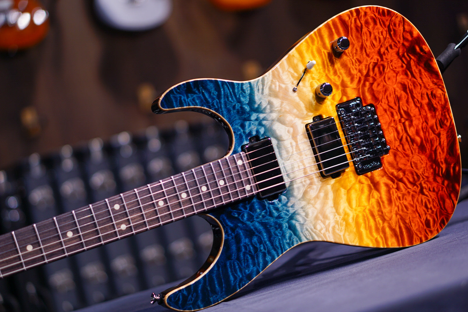 Anderson Angel Fire Sunset Double Wipeout * 10-26-23A * - HIENDGUITAR Anderson GUITAR