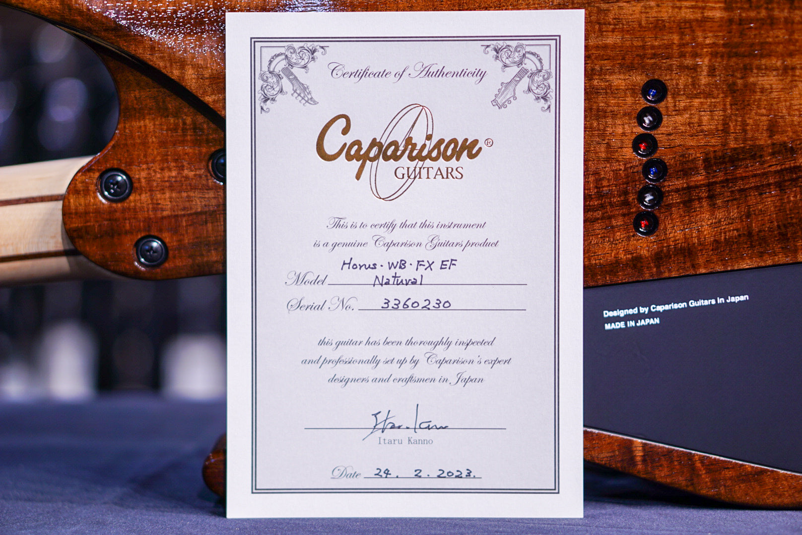 Caparison Horus WB FX EF natural 3360230 - HIENDGUITAR Caparison Guitars