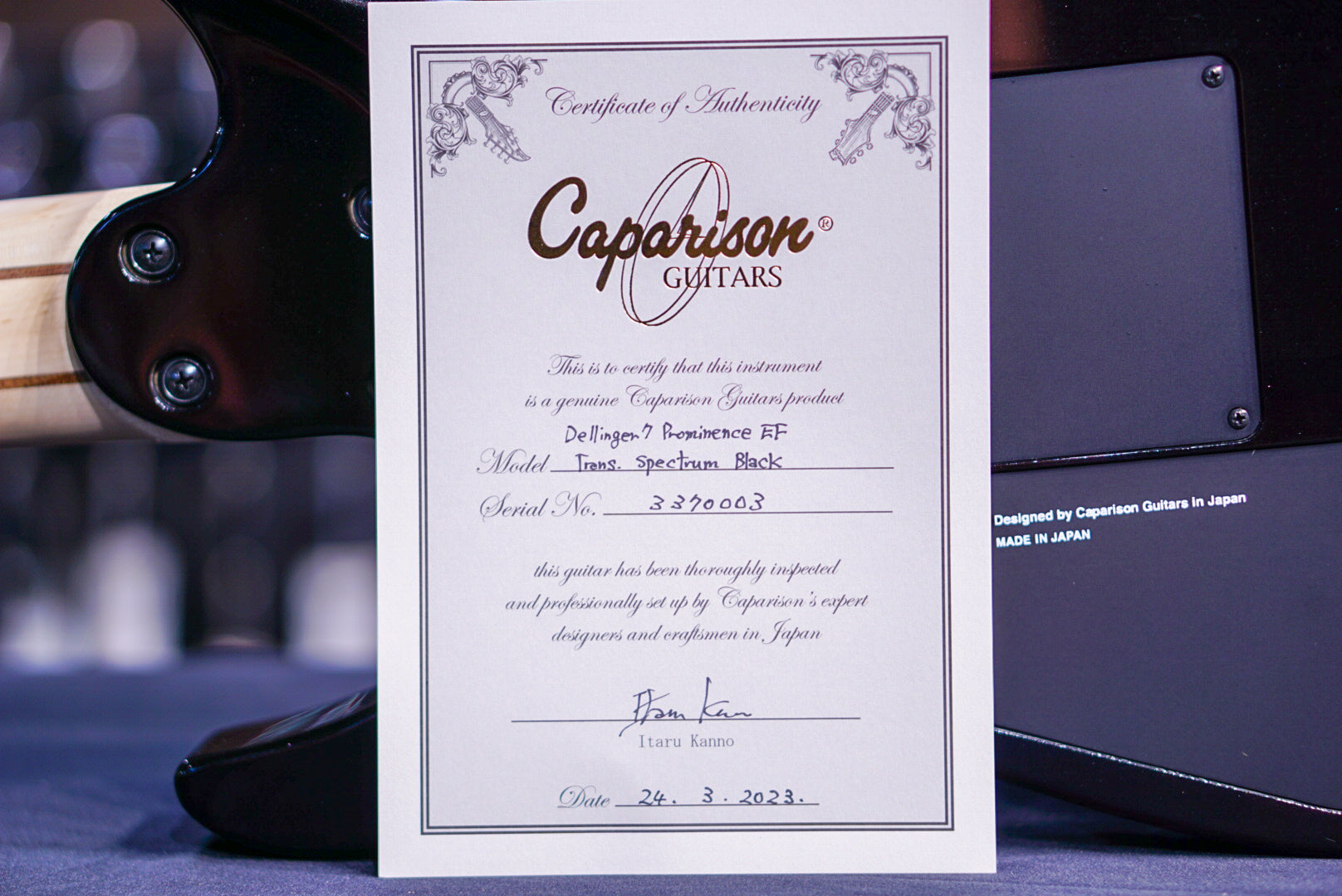 Caparison Dellinger 7 Prominence Trans Spectrum black 3370003 - HIENDGUITAR Caparison GUITAR