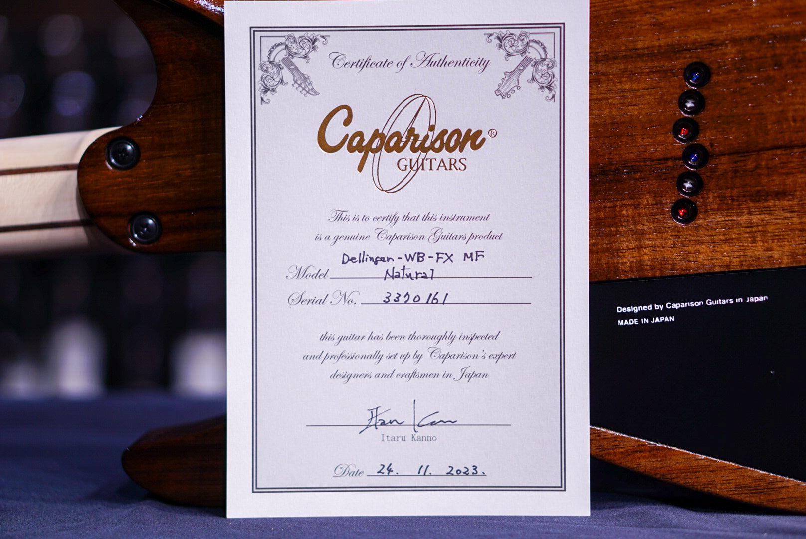 Caparison Dellinger WB-FX MF Natural 3370161 - HIENDGUITAR   Caparison Guitars