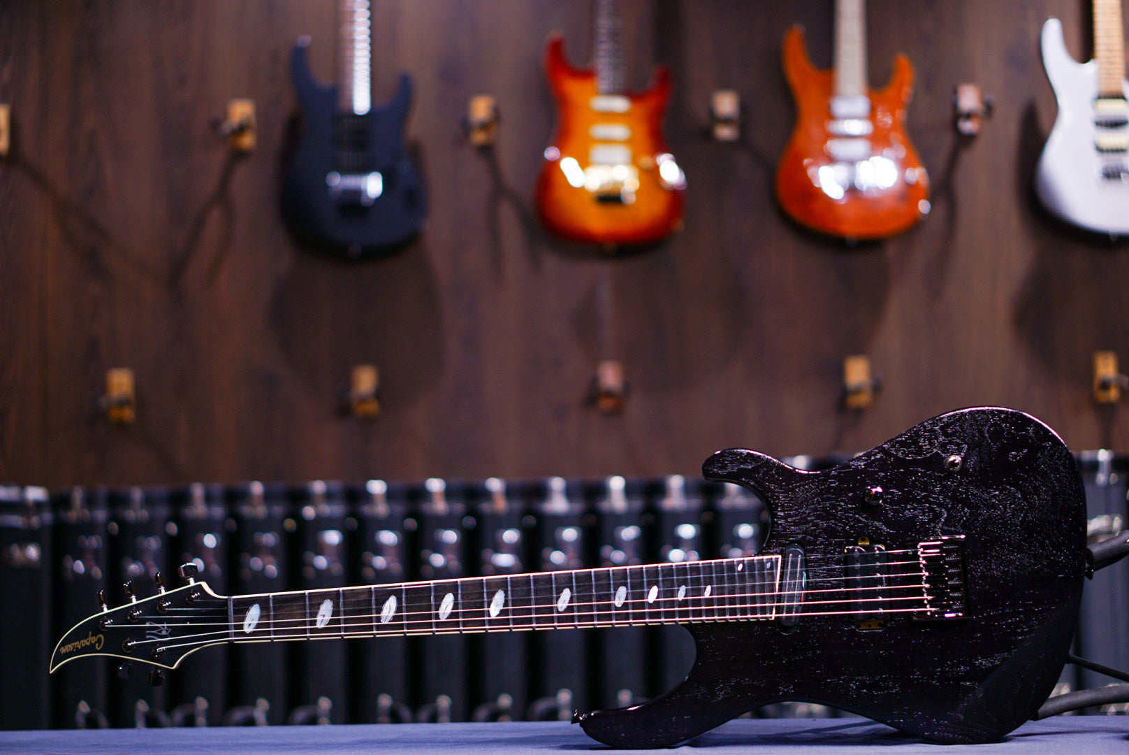 Caparison Horus WB FX EF Trans charcoal black 3370142 - HIENDGUITAR Caparison Guitars