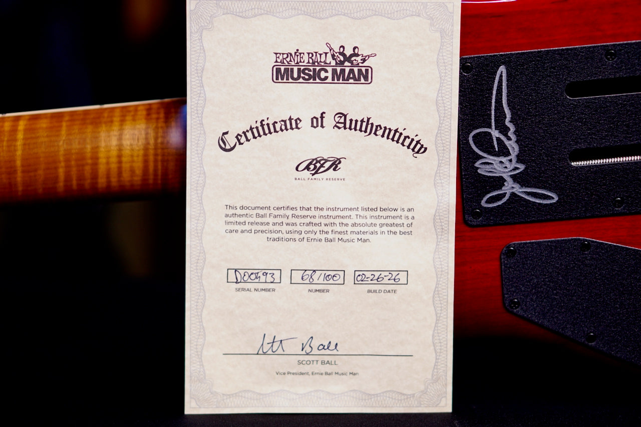 Ernie Ball Music Man JP15 BFR Baritone Cherry Creamsicle D00593