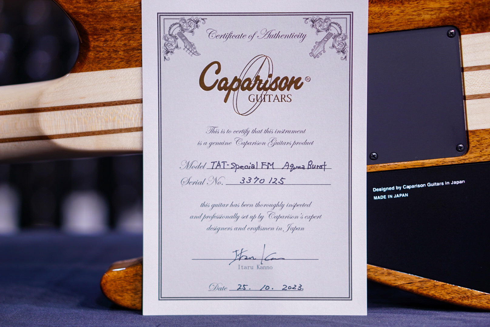 Caparison TAT Special fm aqua burst 3370125 - HIENDGUITAR Caparison Guitars